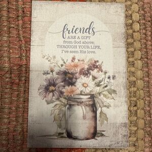 Friends are a Gift wooden decor